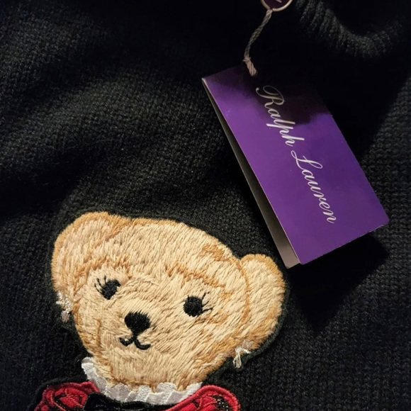 Ralph Lauren Purple Label Tuxedo Polo Bear Cashmere Sweater XS NWT $1590USD MSRP - Picture 2 of 2